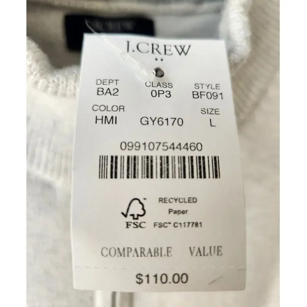 J. Crew 100% cotton